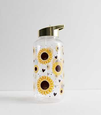 Sunflower Print 1L Water Bottle