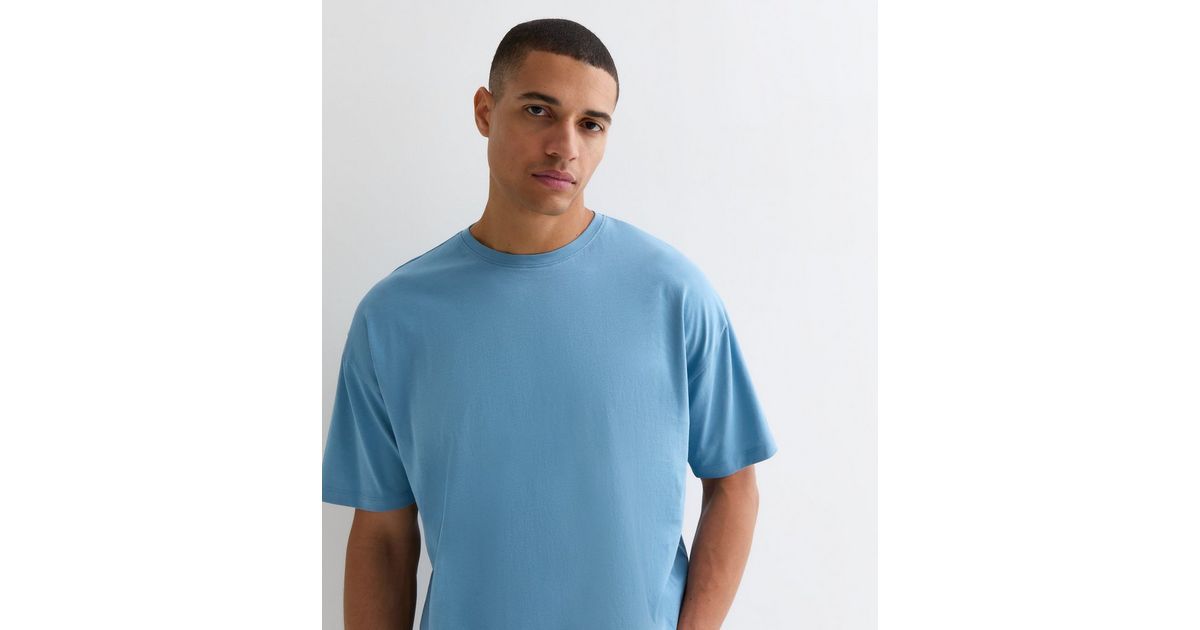 First Class Coastline Oversized Knit Tee in Blue