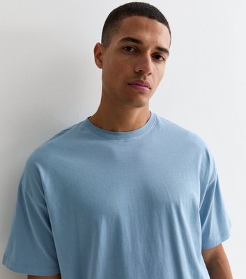Men's Purple Short Sleeves Crew Neck Oversized T-Shirt