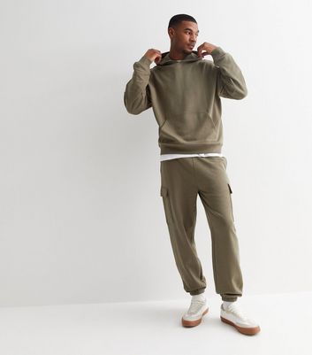 New look khaki discount joggers