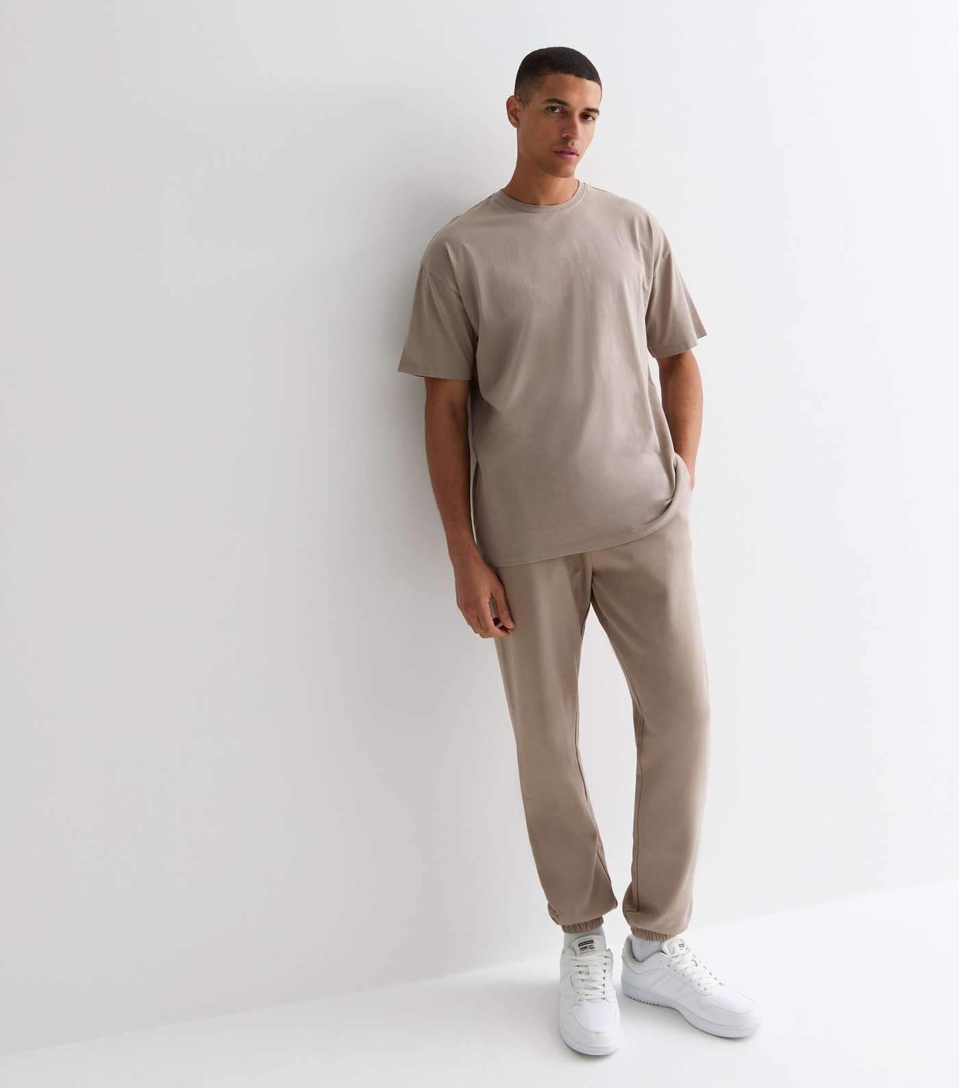 Light Brown Cuffed Joggers | New Look