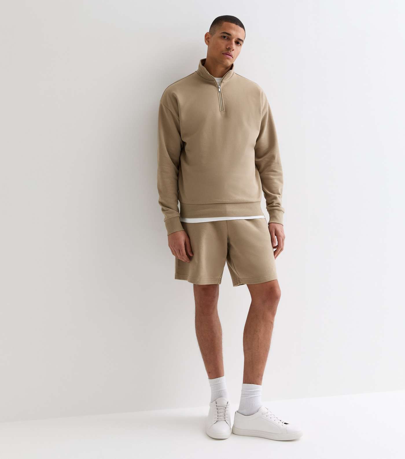 Mink Relaxed Fit Drawstring Jersey Shorts Image 2