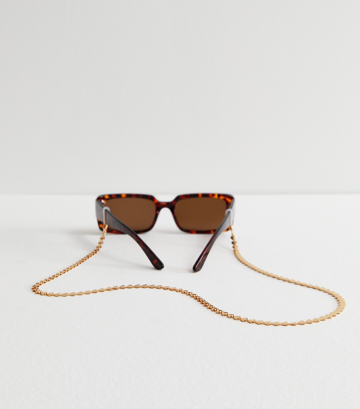 Gold Heart Sunglasses Chain New Look