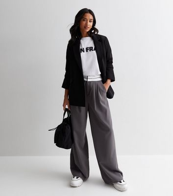 Petite grey trousers sale