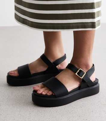 Black Sandals | Women's Black Platforms & Sliders | New Look