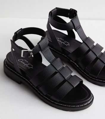 New look black chunky sales sandals