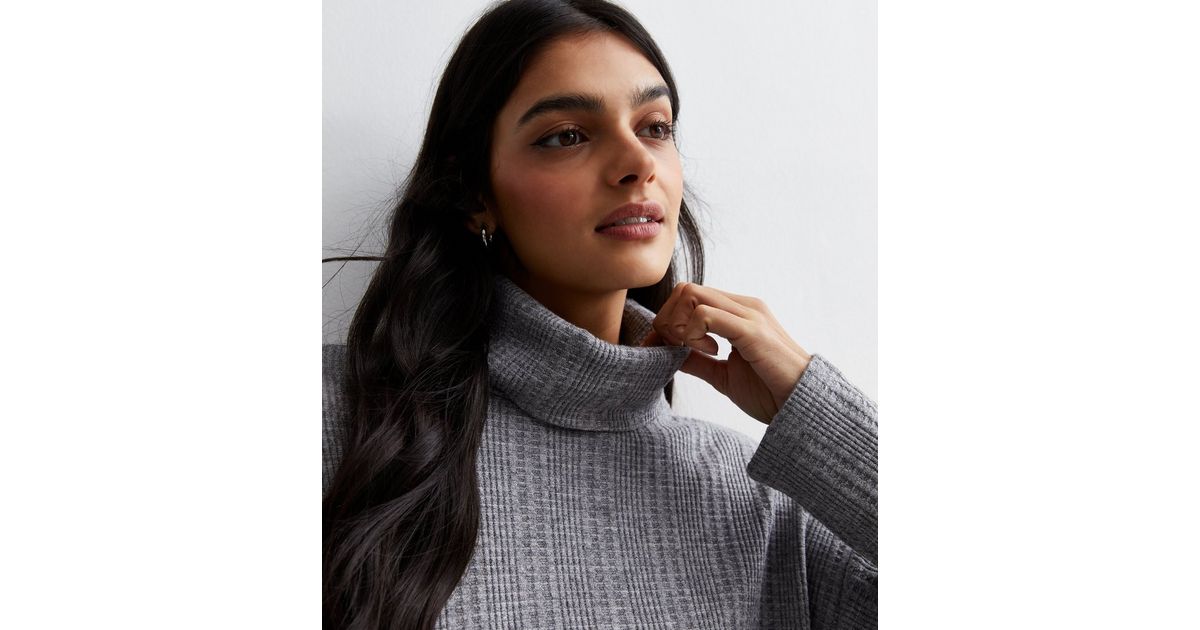 Longline Asymmetric Jumper in Grey