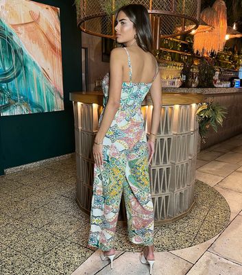 AX Paris Multicolour Paisley Print Strappy Jumpsuit