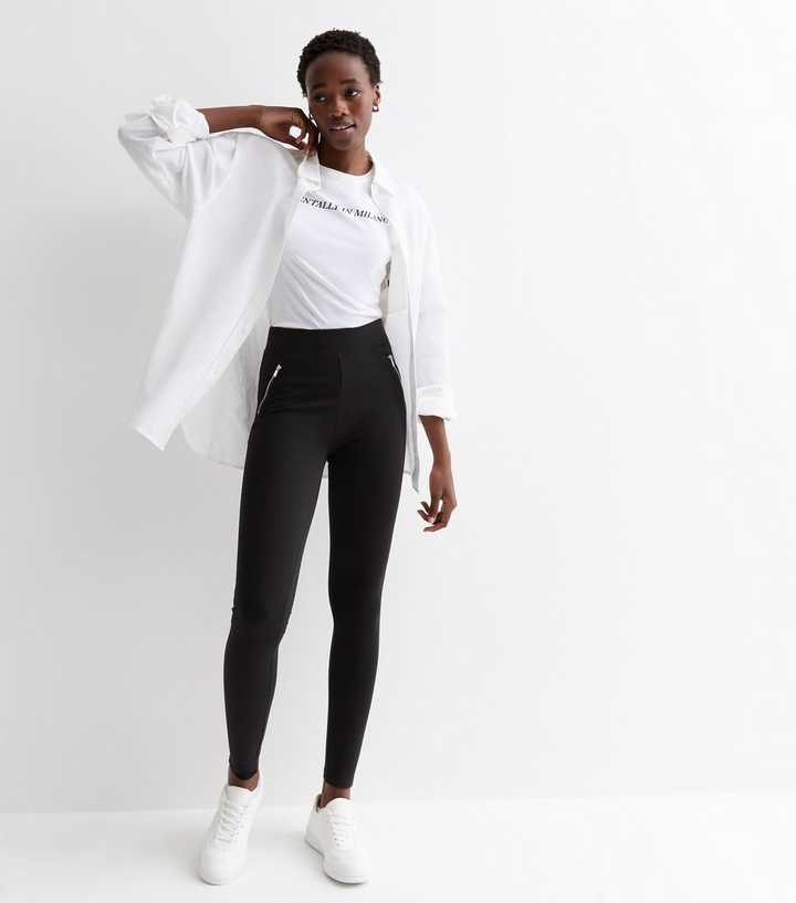 Tall Black Ponte Leggings