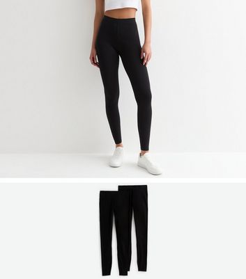 Tall 2 Pack Black Leggings New Look