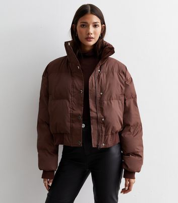 New look cropped puffer sales jacket