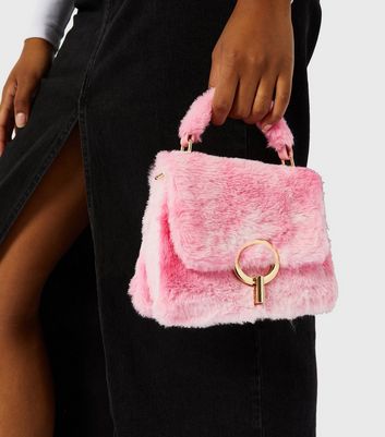 Fluffy cross cheap body bag