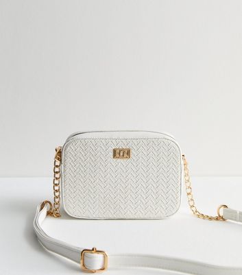 ショルダーバッグ・ポシェット Edge Weaving Shoulder Bag - Off White - Leather - Beige Off-White Edge Weaving Shoulder Bag | REVERSIBLE