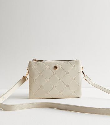 Double pocket shop crossbody bag