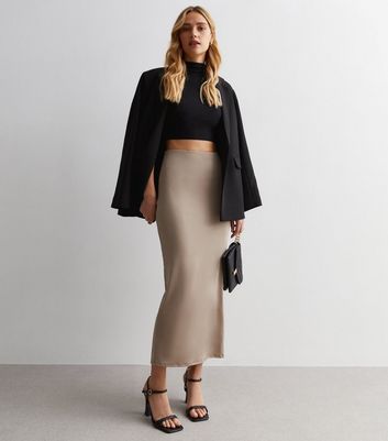 High waisted 2025 jersey skirt