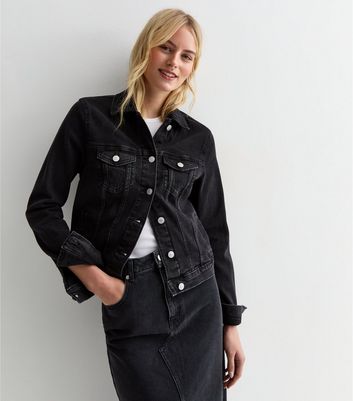 Ladies tall denim jacket best sale