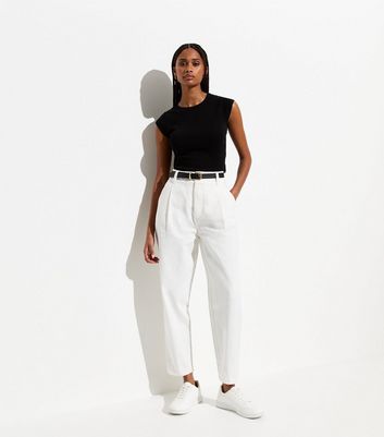 Off white cotton pants hot sale womens