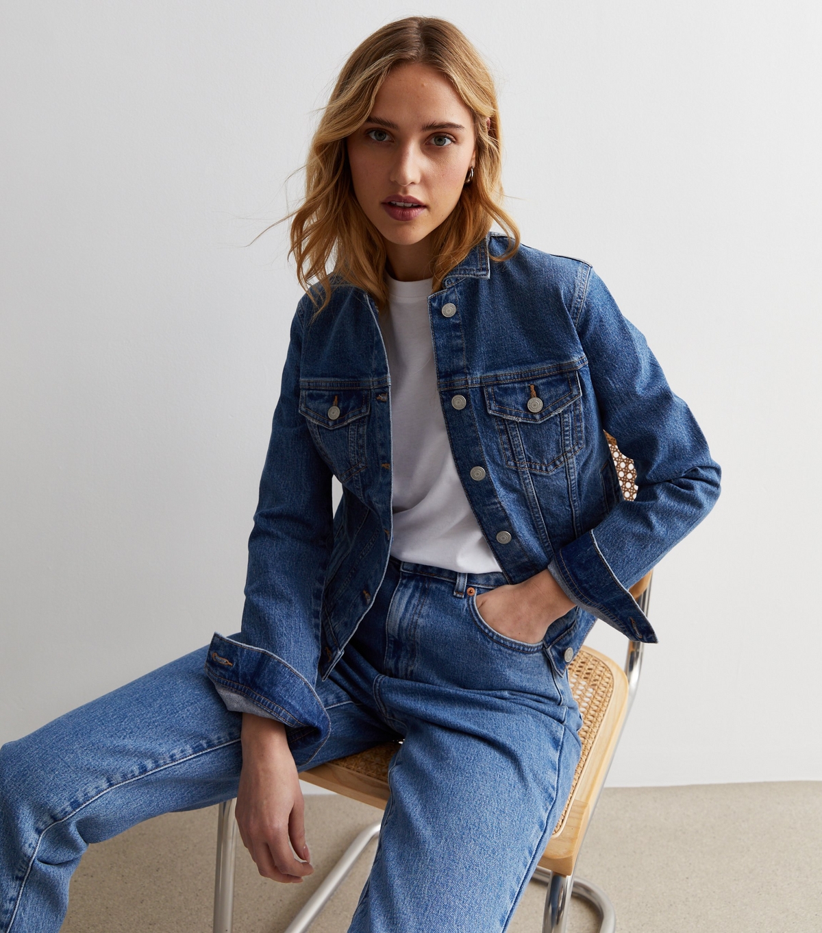 Women's Blue Denim Jacket New Look