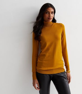 Mustard fine 2025 knit jumper