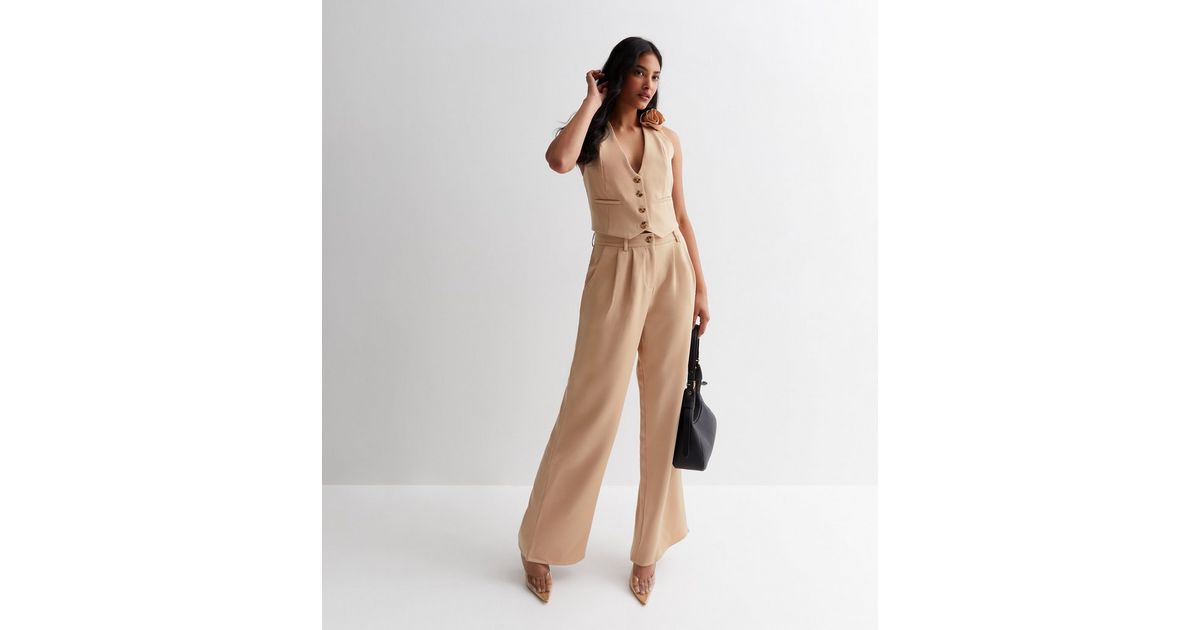 Cameo Rose Womens Size L Cream Jumper (Regular)