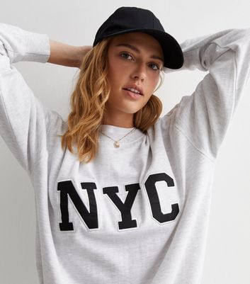 Oversized clearance gray sweatshirt