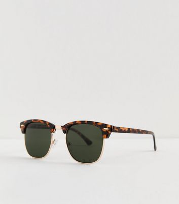 Brown Tortoiseshell Square Frame Sunglasses New Look