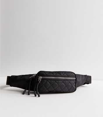 Black Quilted Bumbag