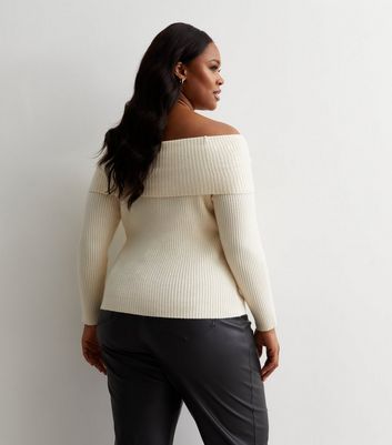 Off the shoulder on sale jumper plus size