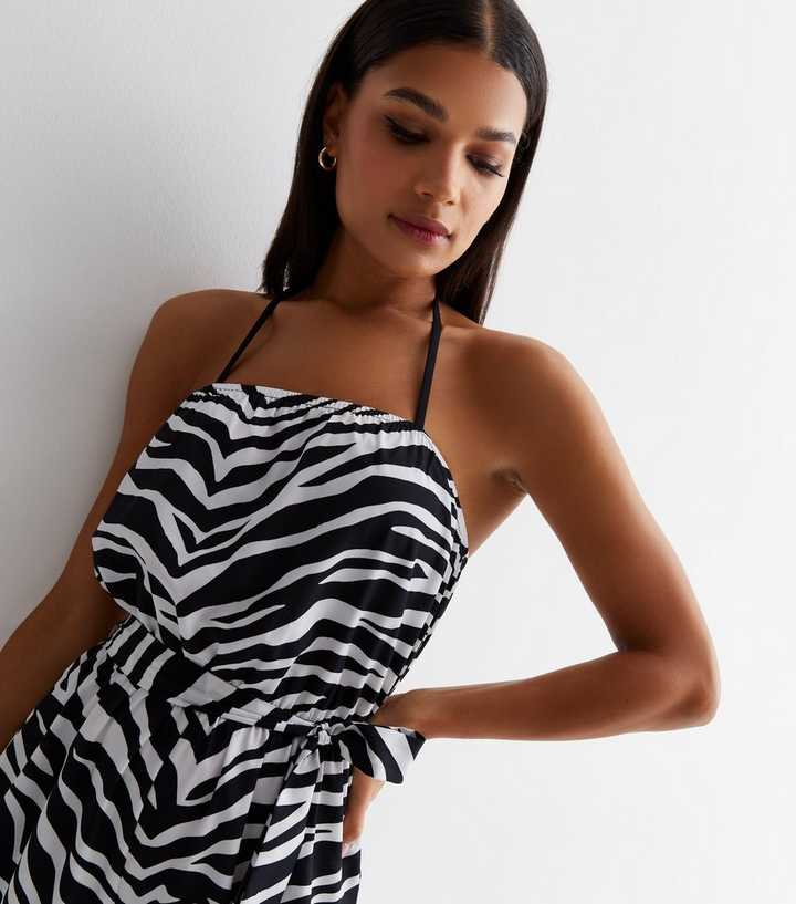 Printed Bandeau Romper