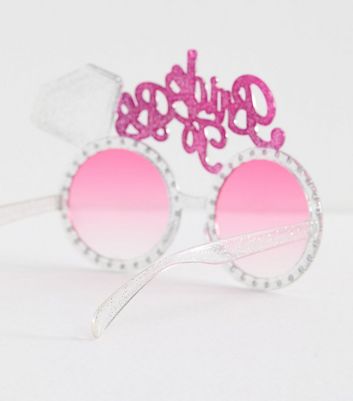 Clear Glitter Bride to Be Sunglasses New Look