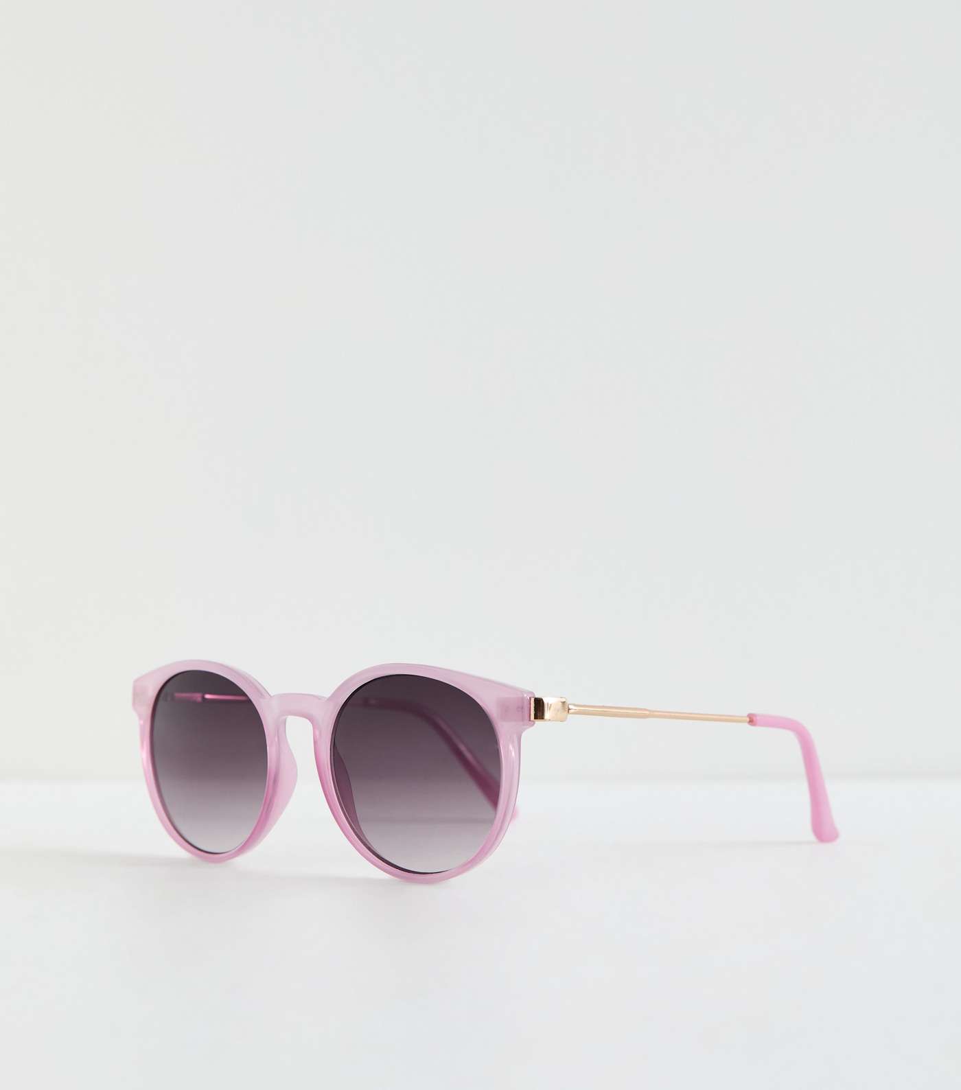 Lilac Round Frame Sunglasses Image 2