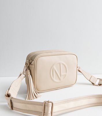 Cream cross cheap body bag