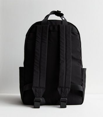 Black 2025 polyester backpack