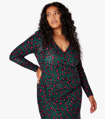 Cheetah best sale midi dress