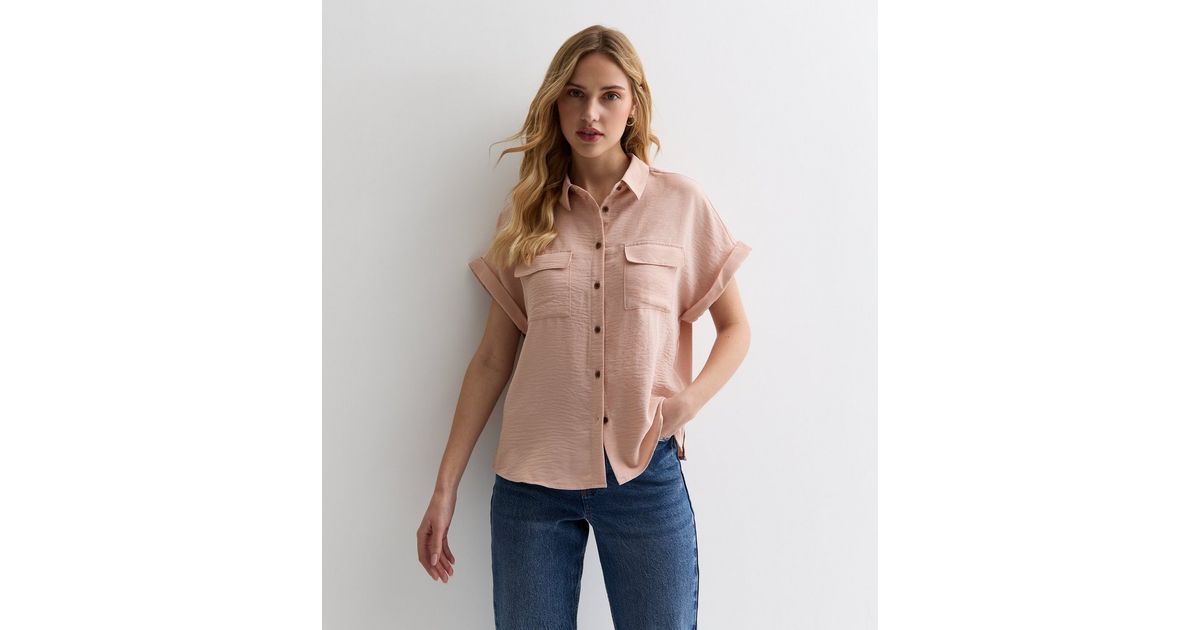 Pale Pink Short Sleeve Shirt | New Look