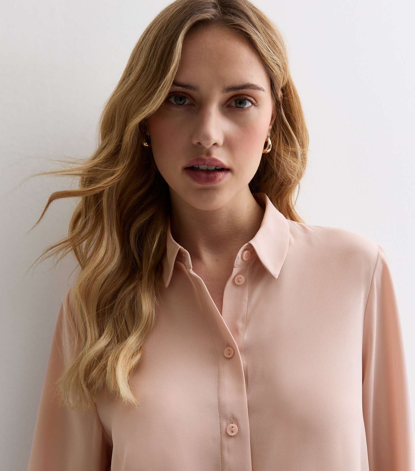 Pale Pink Long Sleeve Shirt Image 2