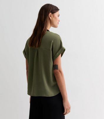 Olive Short Sleeve Shirt New Look