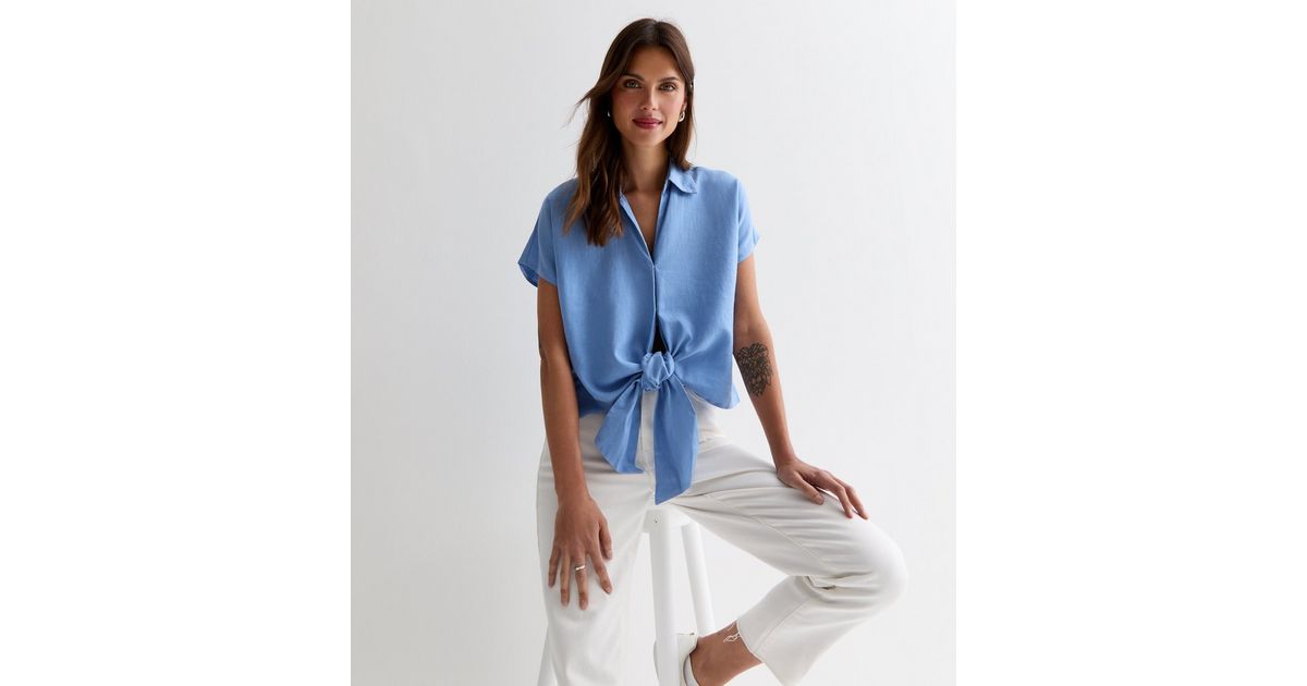 pale blue shirt and tie