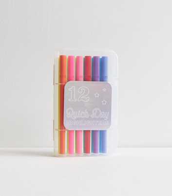 12 Pack Multicoloured Highlighter Pens