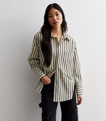 Off white black 2024 and white striped shirt