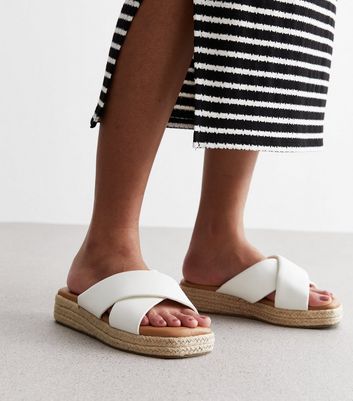 Leather flatform sale sandals