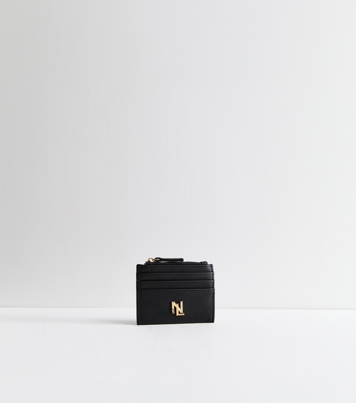 Black Leather-Look Card Holder New Look