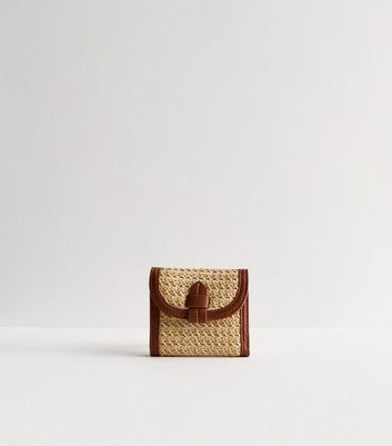 Raffia wallet hotsell