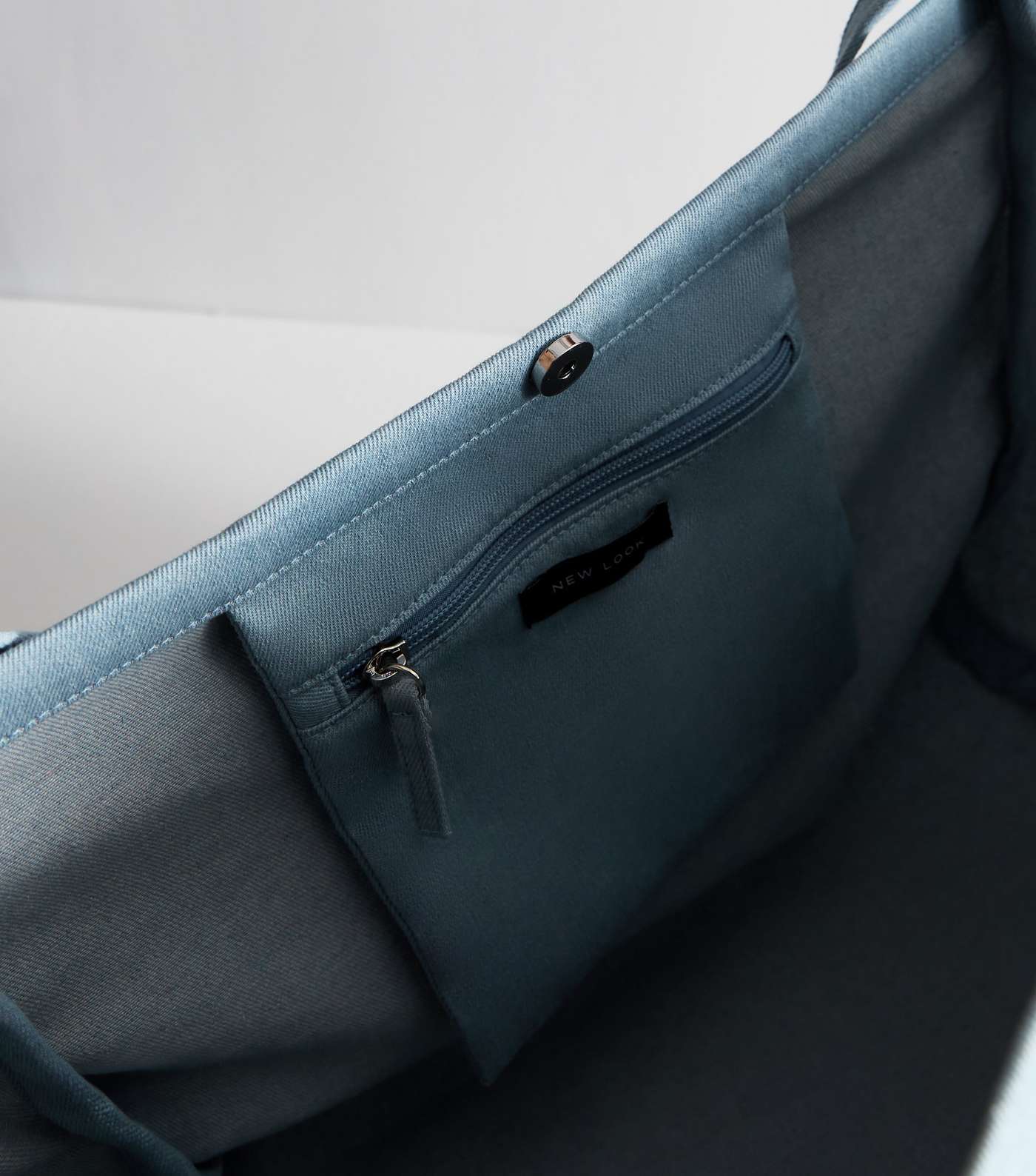 Blue Denim Slouch Tote Bag  Image 5