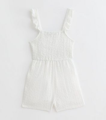 KIDS WIDE STRAP PLAYSUIT WITH FRILL EDGES ILLUSTRATION NATION main image 1