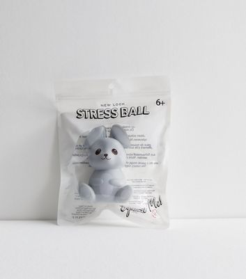 Pale Grey Bunny Stress Ball New Look