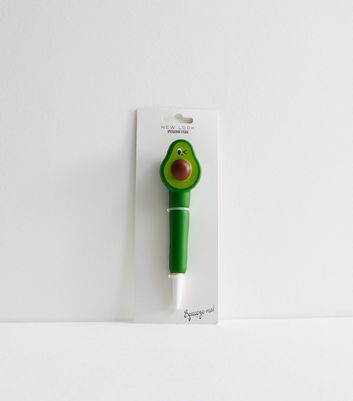 Green Avocado Squishy Stress Pen New Look