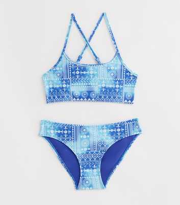 Girls Blue Ombré Bikini Set