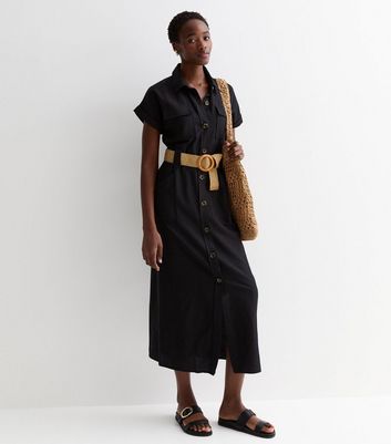 Midi shirt dress outfit deals