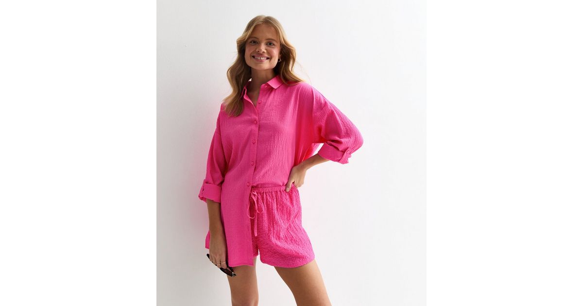 Luxe Scuba Brick Pink Shorts